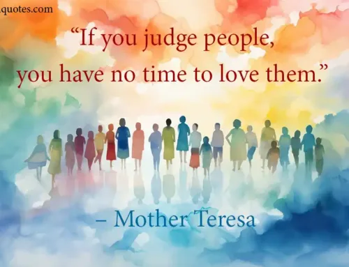 If you judge people,