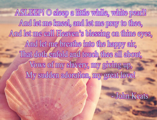 Asleep! O sleep a little while, white pearl!