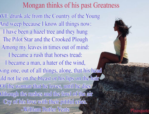 Mongan thinks of his past Greatness