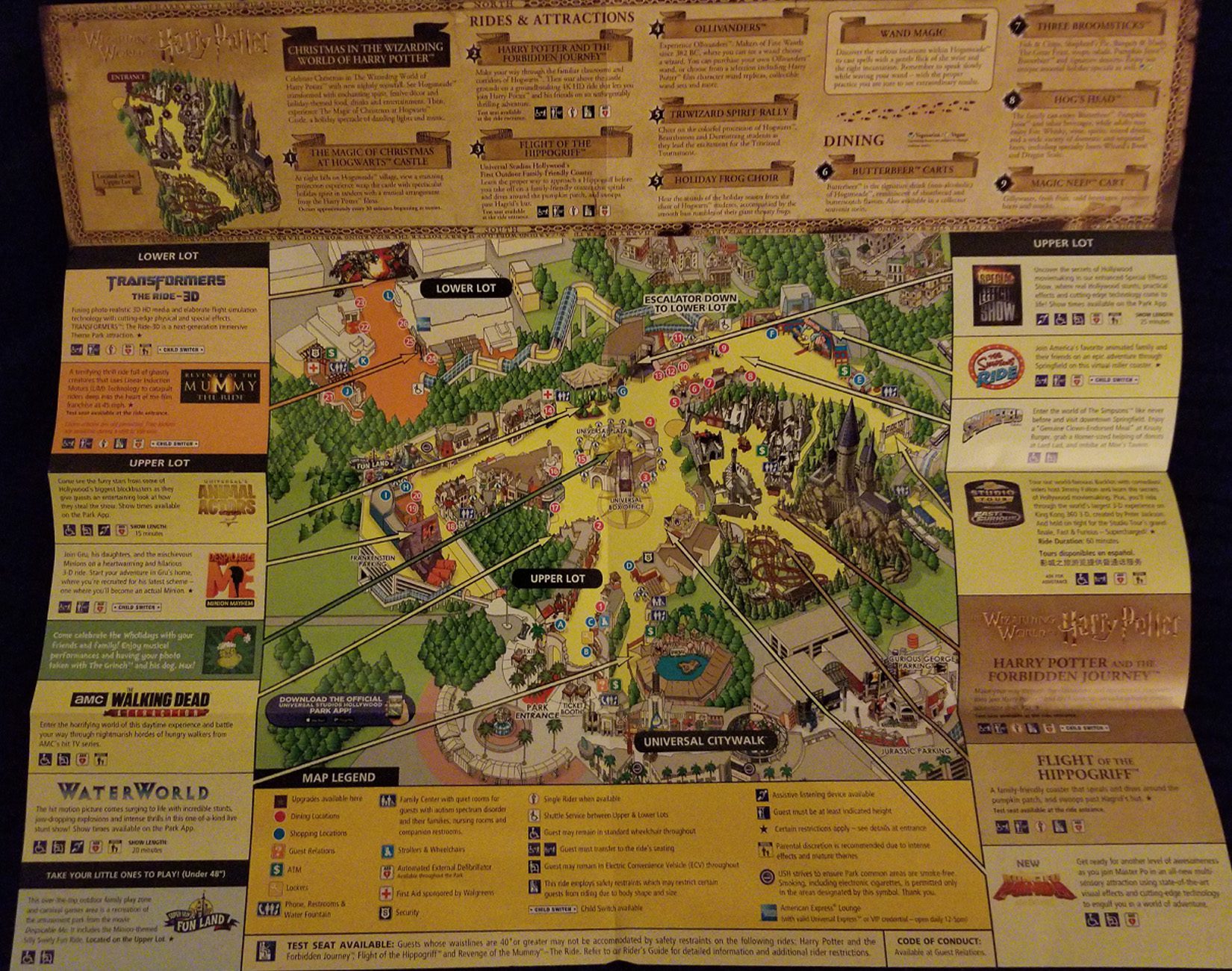 2018 Universal Studios Grinchmas map