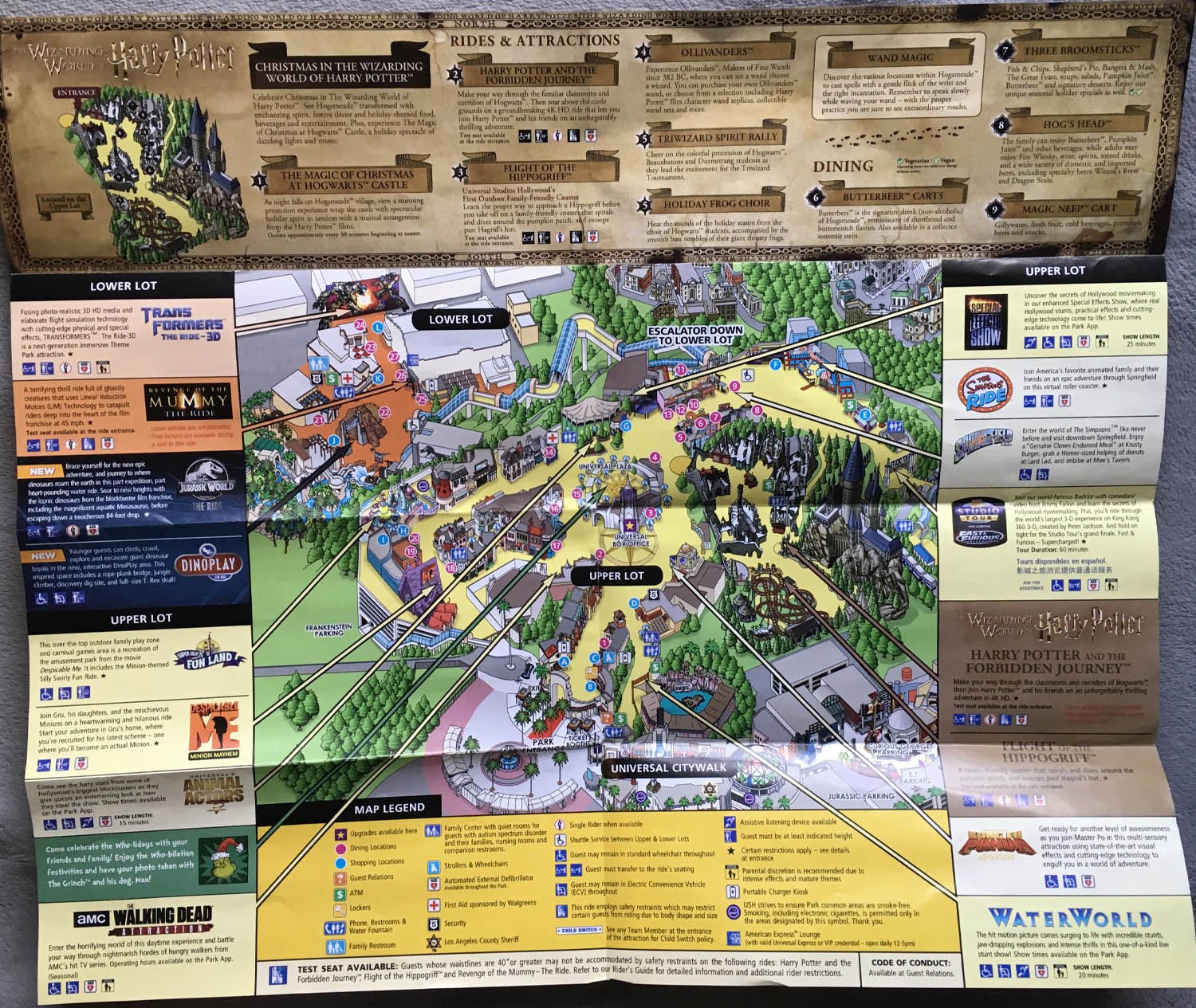 2019 holidays at USH park map image