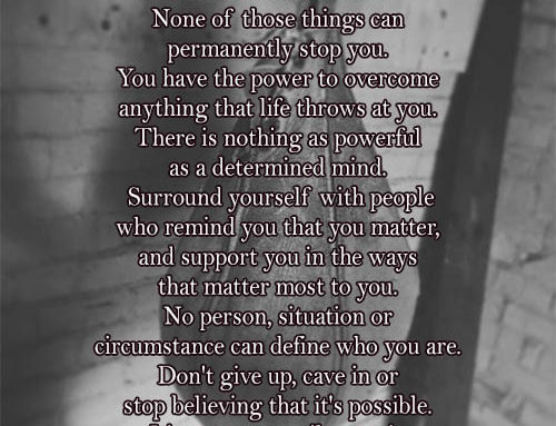 Life is full of disappointments