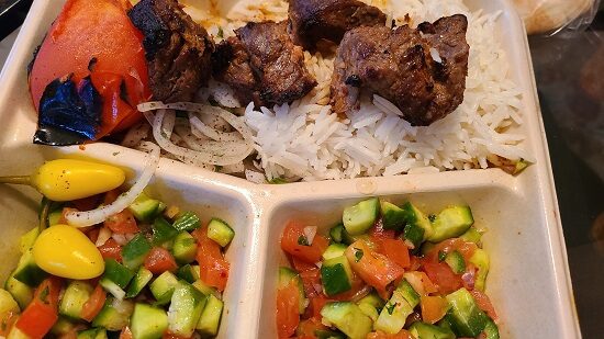 shish kabob plate Zankou Chicken