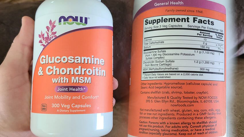 NOW Glucosamine & Chondroitin with MSM for Joint
