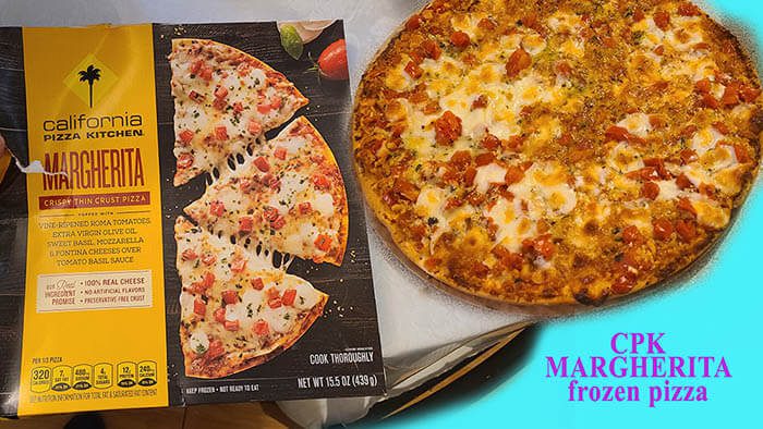 frozen CPK Margherita pizza