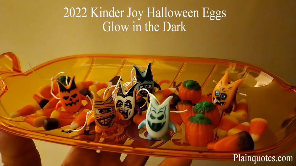 Glow in the Dark 2022 Kinder Joy Halloween Toys
