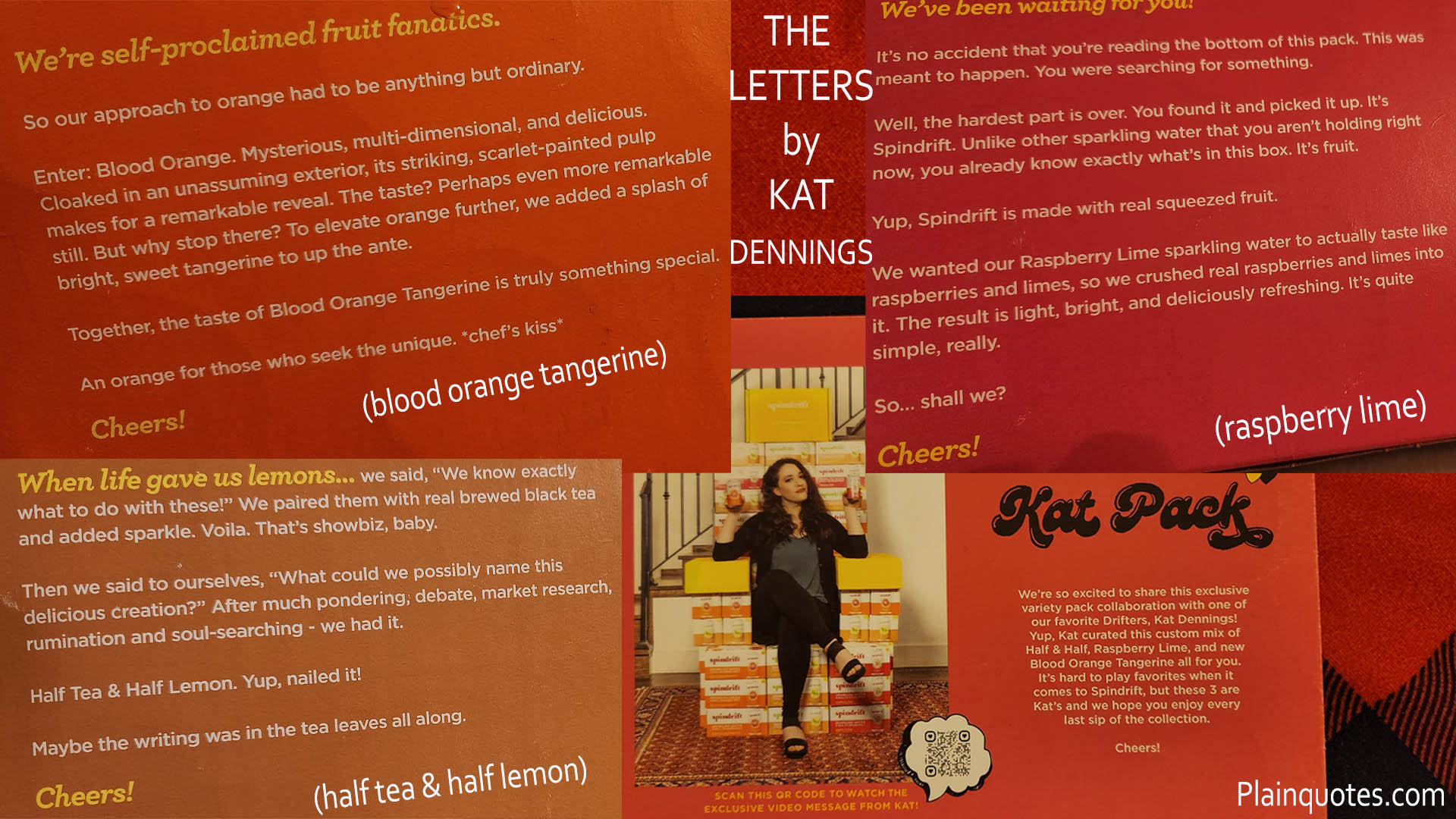 Letters from Kat Dennings on Spindrift