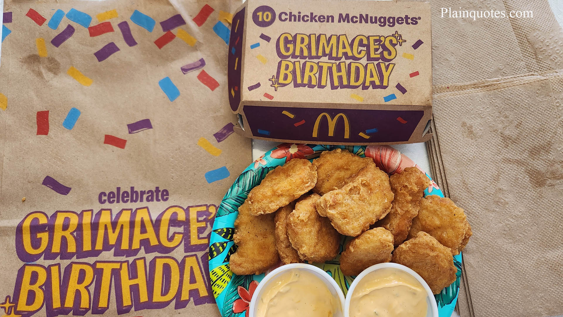 Chicken McNuggets Grimace Birthday