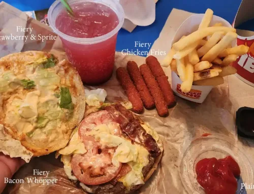 Burger King Fiery Menu