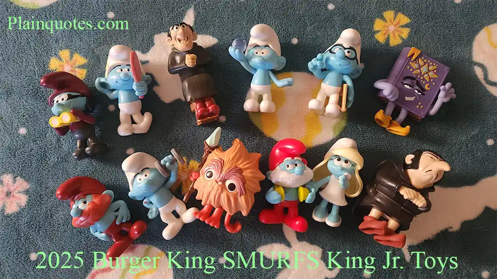2025 Burger King Smurfs Toys