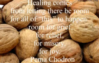 healing comes