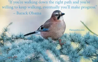 If you're walking down the right path