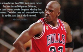 I've missed more than 9000 shots in my career