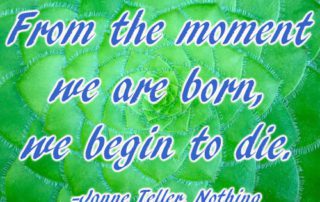 From the moment we are born