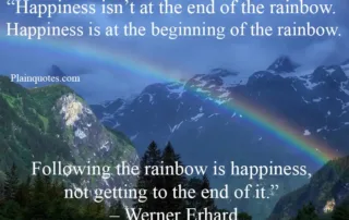 happiness isn't at the end