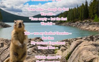 The first Day that I was a Life Emily Dickinson