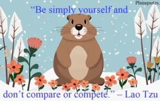 be simply yourself