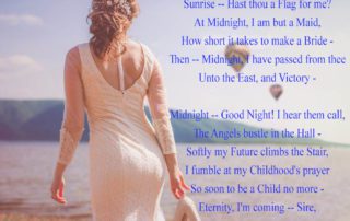 A Wife - at daybreak I shall be poem