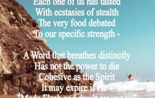 A Word made Flesh is seldom poem