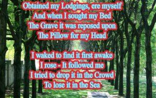 Bereaved of all I went abroad