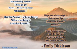 Inconceivably solemn Emily Dickinson