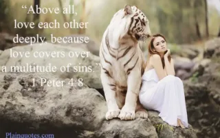 above all love each other