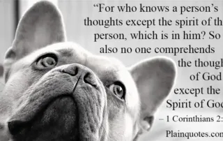 For who knows a person’s thoughts