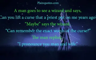 a man goes to see a wizard