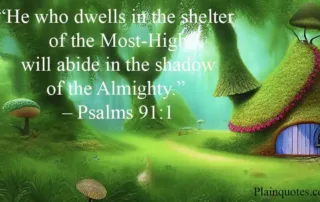 he who dwells in the shelter