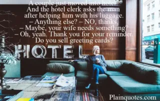 a couple just moved into hotel