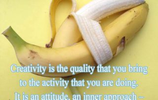 Creativity is the quality