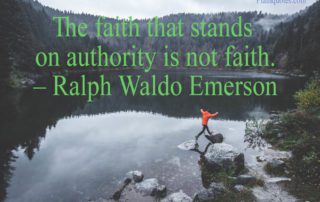 The faith that stands