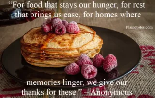 for food that stays our hunger