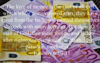 the love of money
