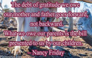 The debt of gratitude image