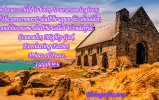 For to us a child is born