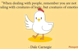 when dealing with people