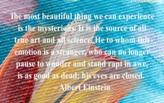 The Most Beautiful Thing We Can Experience