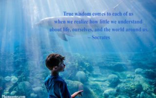 True Wisdom Comes To Each Of Us