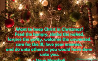 Want to keep Christ in Christmas?
