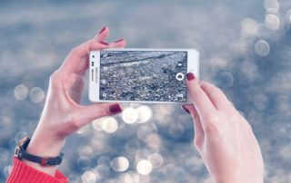 woman with cellphone