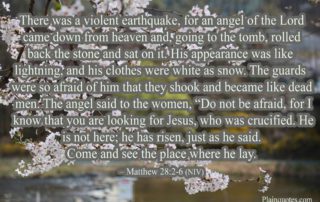 There was a violent earthquake