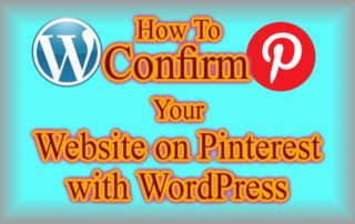 confirm website on Pinterest