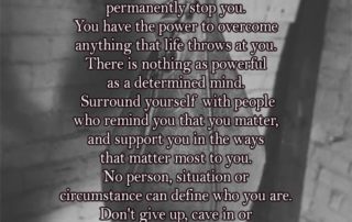 Life is full of disappointments