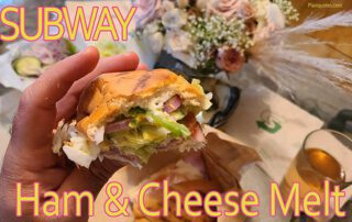 Subway Ham and Cheese Melt sandwich