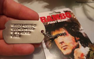 John Rambo Dog Tag