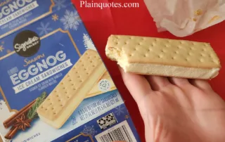 Eggnog Ice Cream Sandwiches