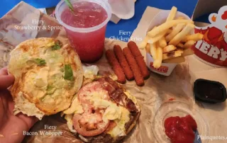 Burger King Fiery Menu