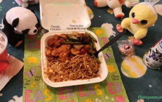 Panda Express Firecracker Steak and shrimp