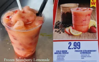 Frozen Strawberry Lemonade from Costco Food Court